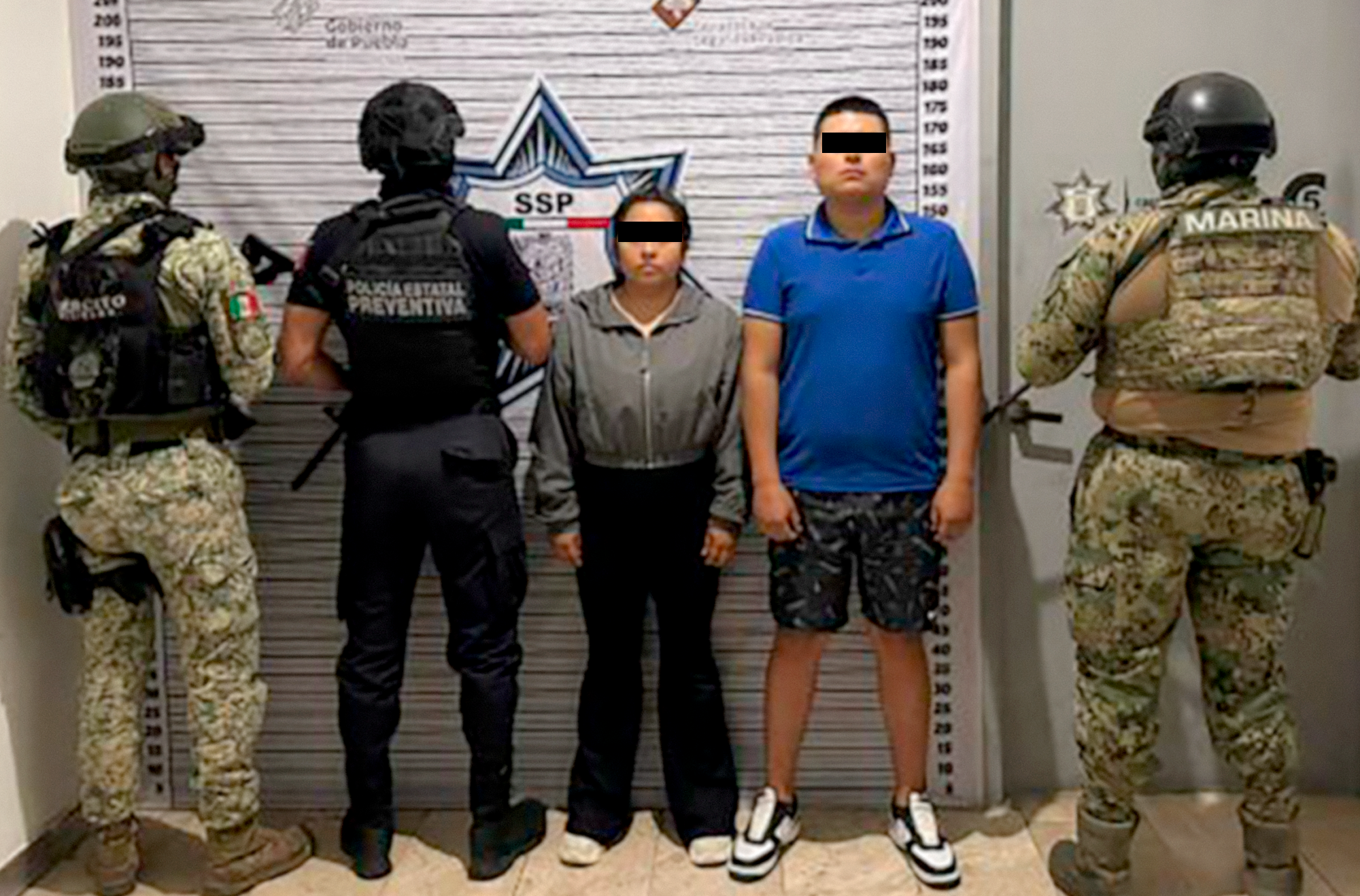 Coordinación entre SEMAR, DEFENSA y SSP permite detener a presuntos narcomenudistas 
