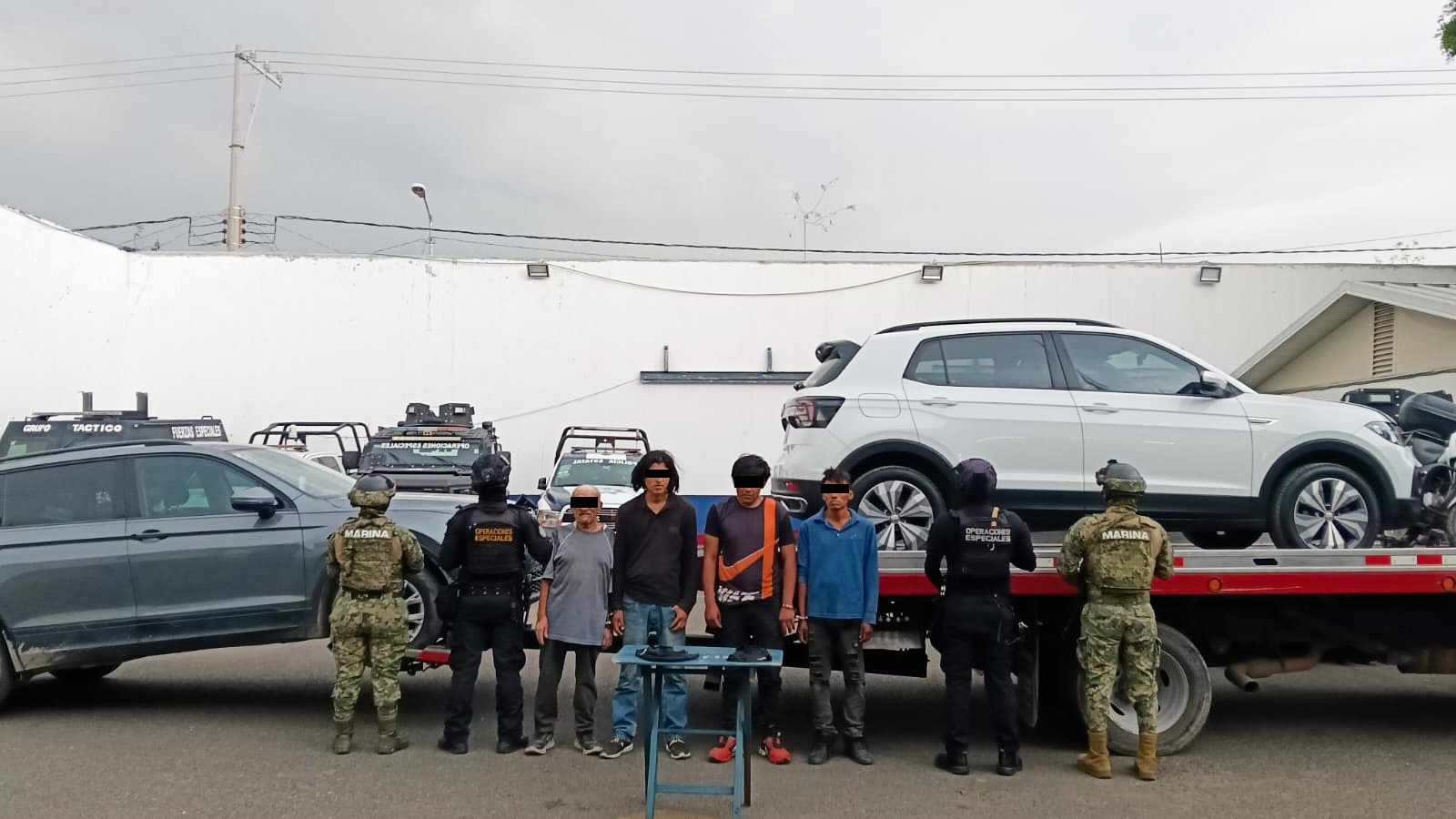 En acción contra el robo de vehículo, fueron detenidos cuatro hombres