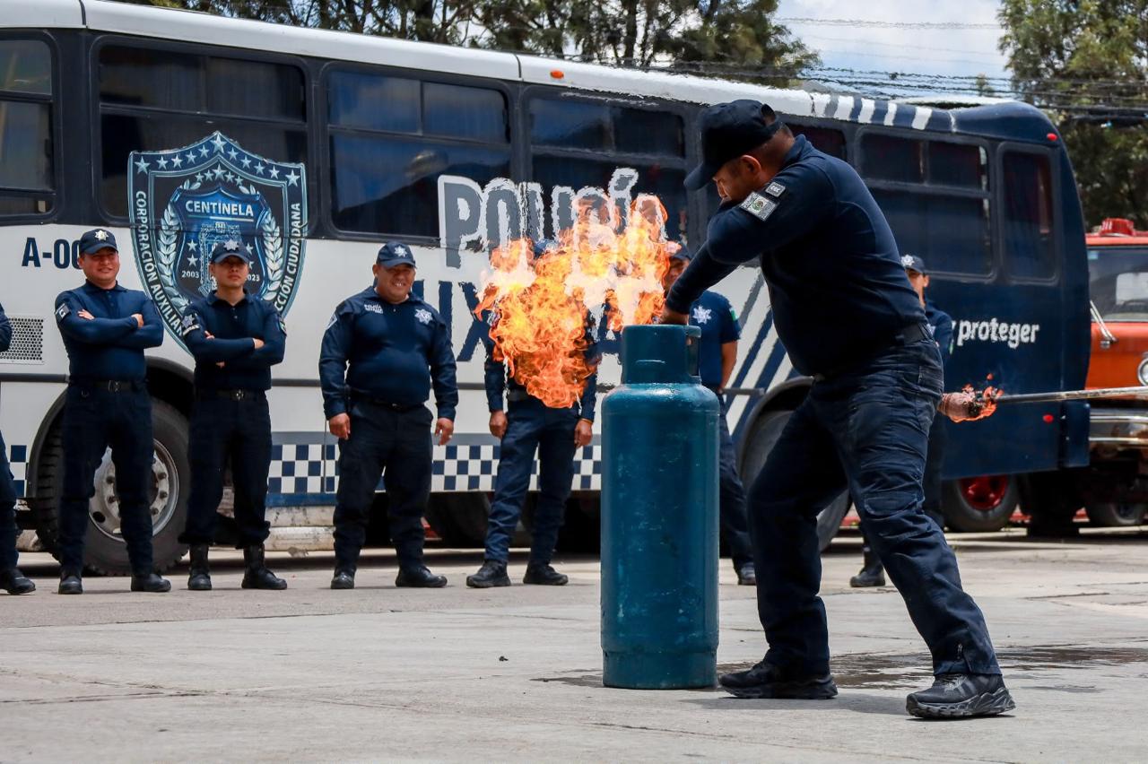 Bomberos y Policía Auxiliar refuerzan capacidades operativas en atención a emergencias