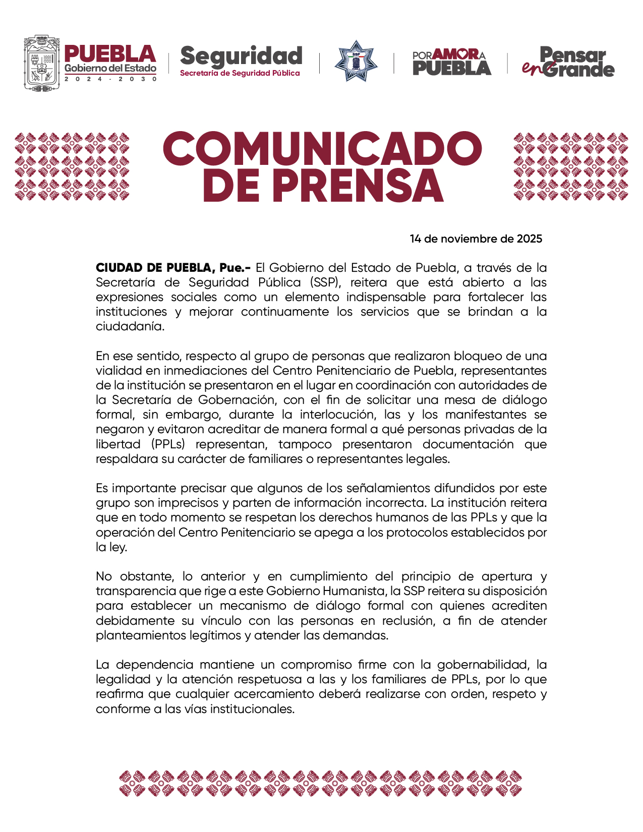 Comunicado 6 de Junio 2026