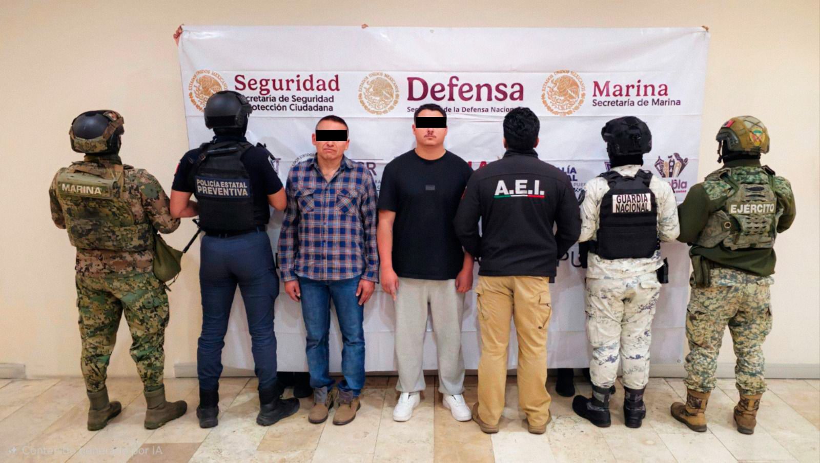 Trabajo coordinado permite detención de dos presuntos integrantes del “CJNG”
