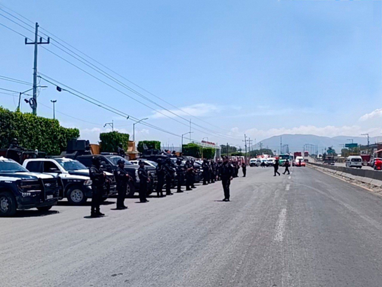 Por aire y tierra, se refuerza la vigilancia en carretera federal Puebla-Tehuacán 