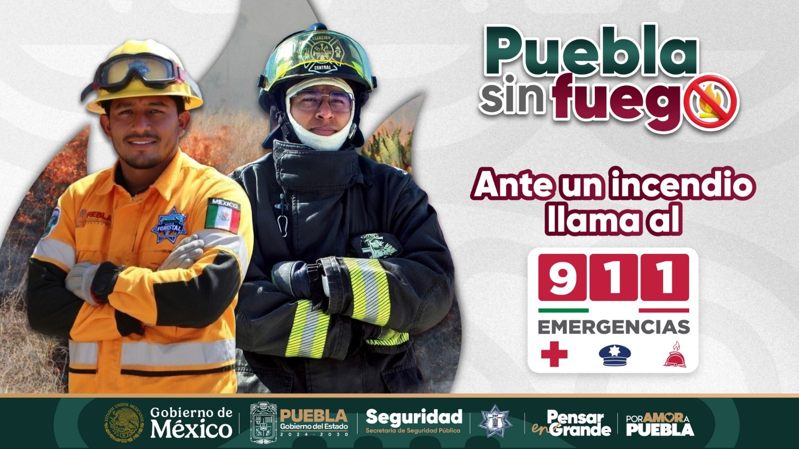 Policía Forestal y Bomberos sofocan tres incendios en Puebla capital