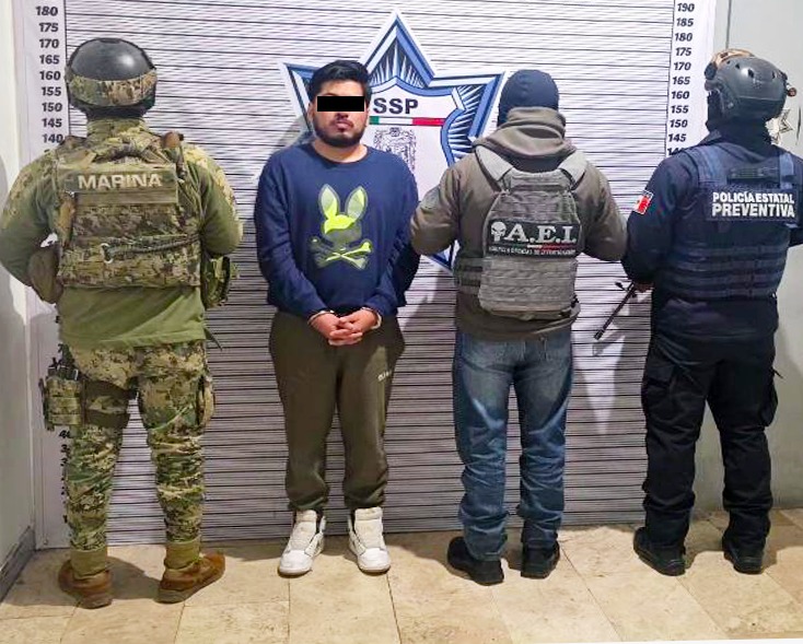 Colaboración de SEMAR, SSP y FGE permite detener a generador de violencia 