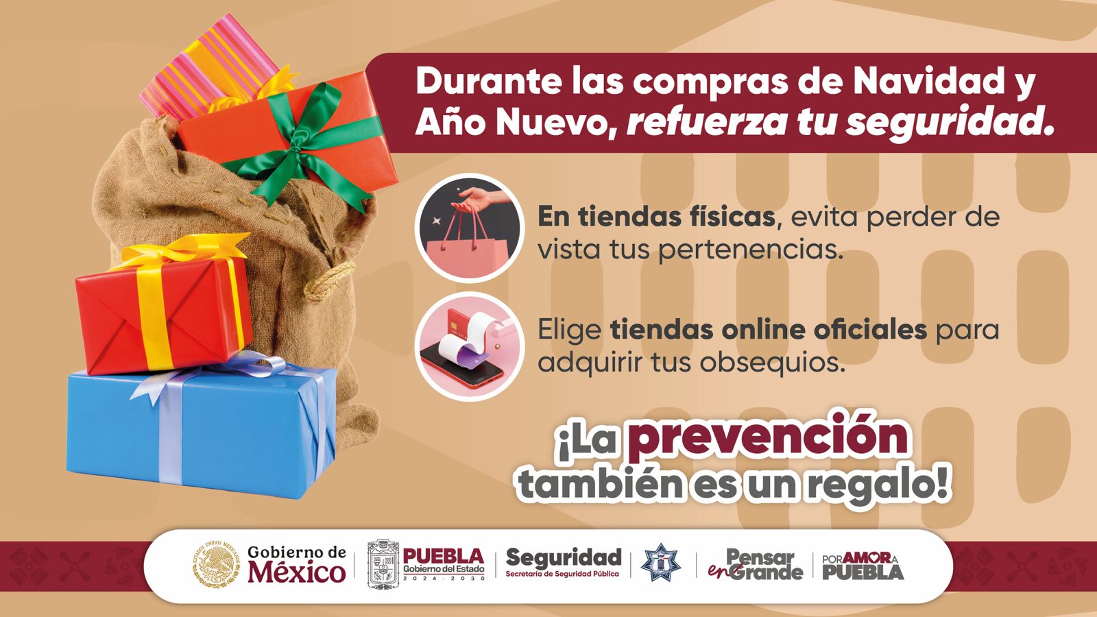 Emite SSP recomendaciones para compras seguras en vísperas de Navidad y Año Nuevo