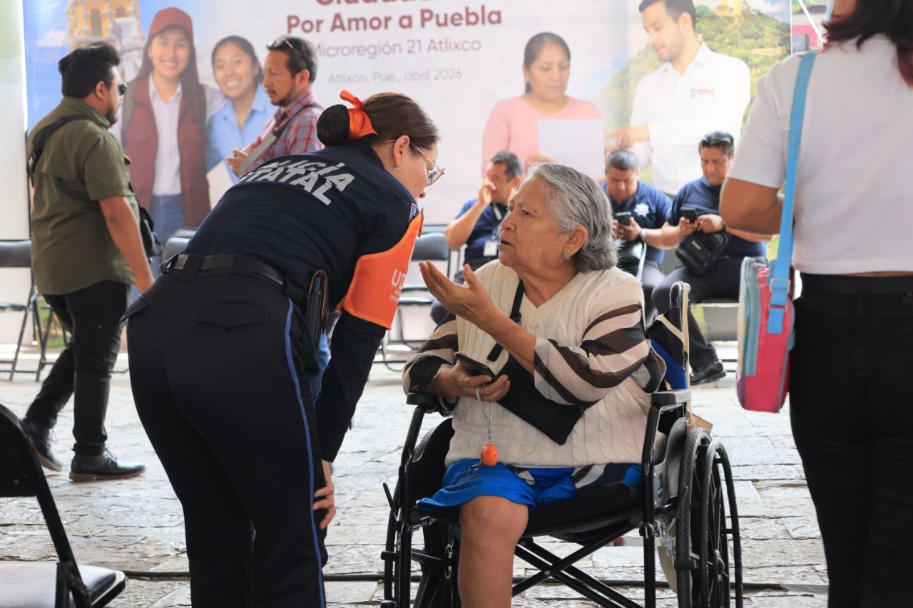 Con jornada ciudadana, Seguridad Pública Estatal fortalece vínculos con atlixquenses 