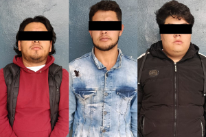 Mediante operativo en carreteras detienen SSP y GN a tres presuntos asaltantes