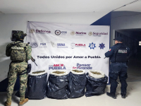 En Puebla, Policía Estatal combate la distribución de sustancias ilícitas