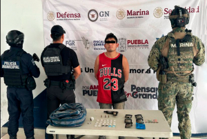 En operativo coordinado, fue detenido “El Borrego”, objetivo prioritario de la Mixteca Poblana
