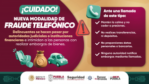 Emite SSP medidas de prevención ante nueva modalidad de fraudes telefónicos