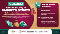 Emite SSP medidas de prevención ante nueva modalidad de fraudes telefónicos