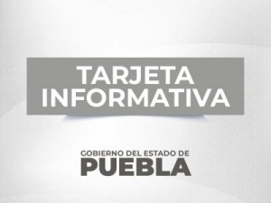 Tarjeta informativa de la Secretaría de Seguridad Pública